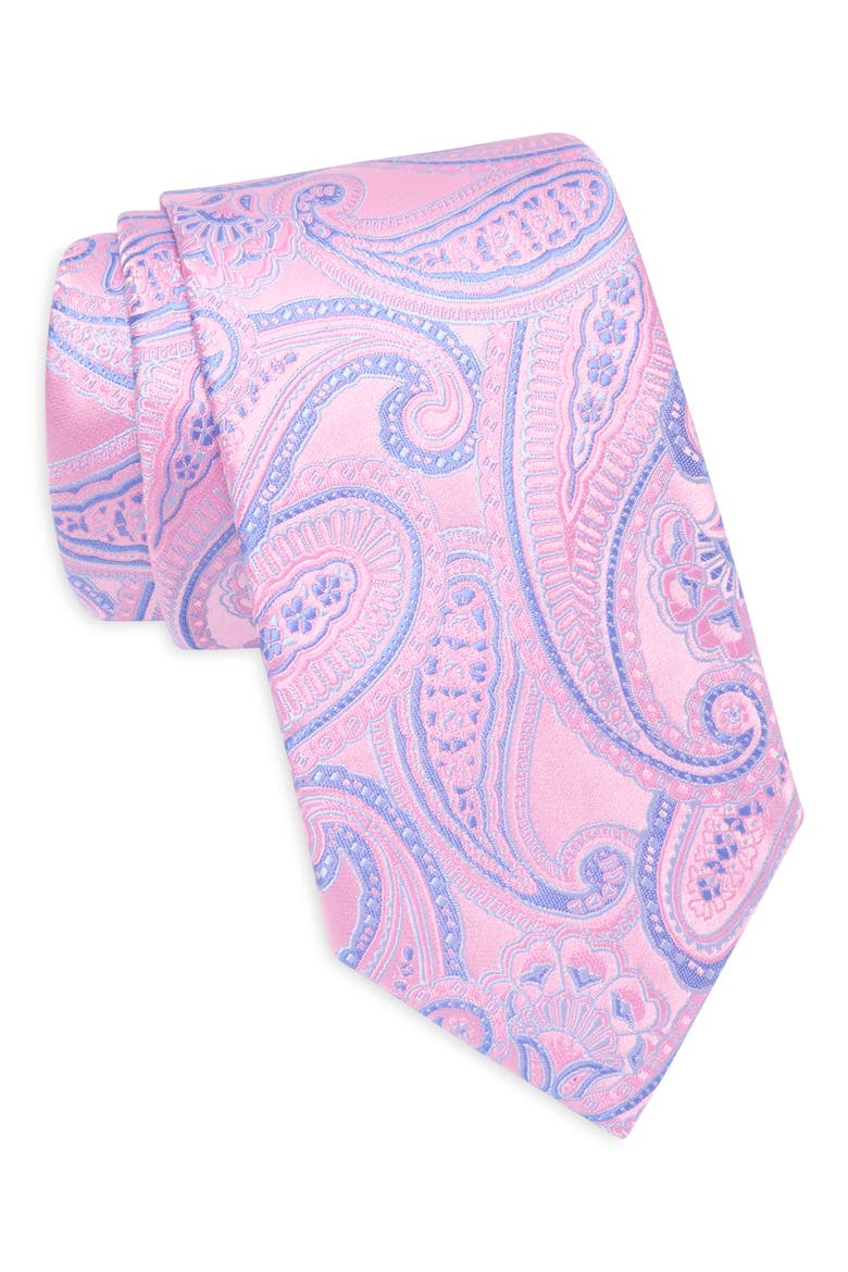 Adeline Paisley Tie, Main, color, PINK