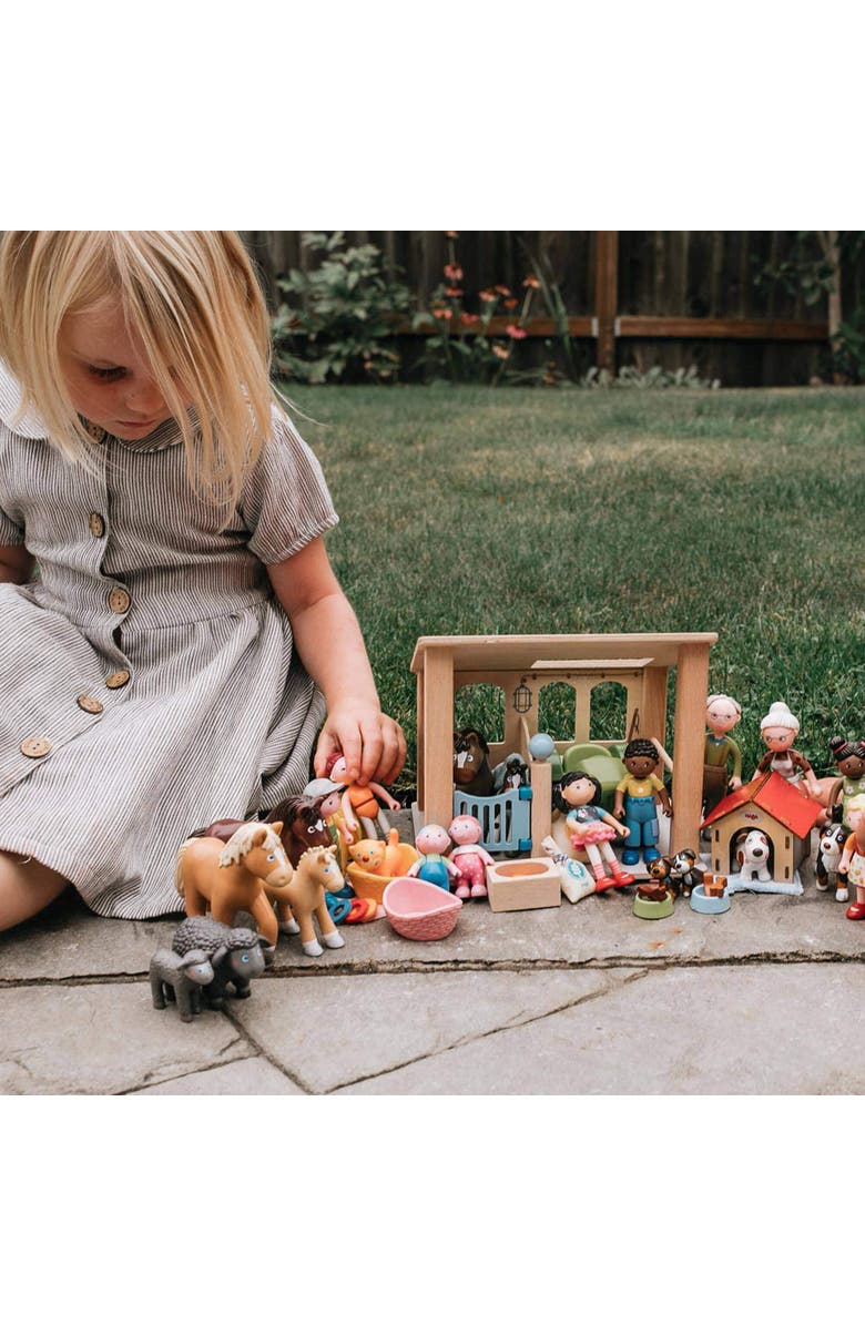 HABA Little Friends Horse Tara - 4.5" Apaloosa Farm Animal Toy Figure, Alternate, color, Multi