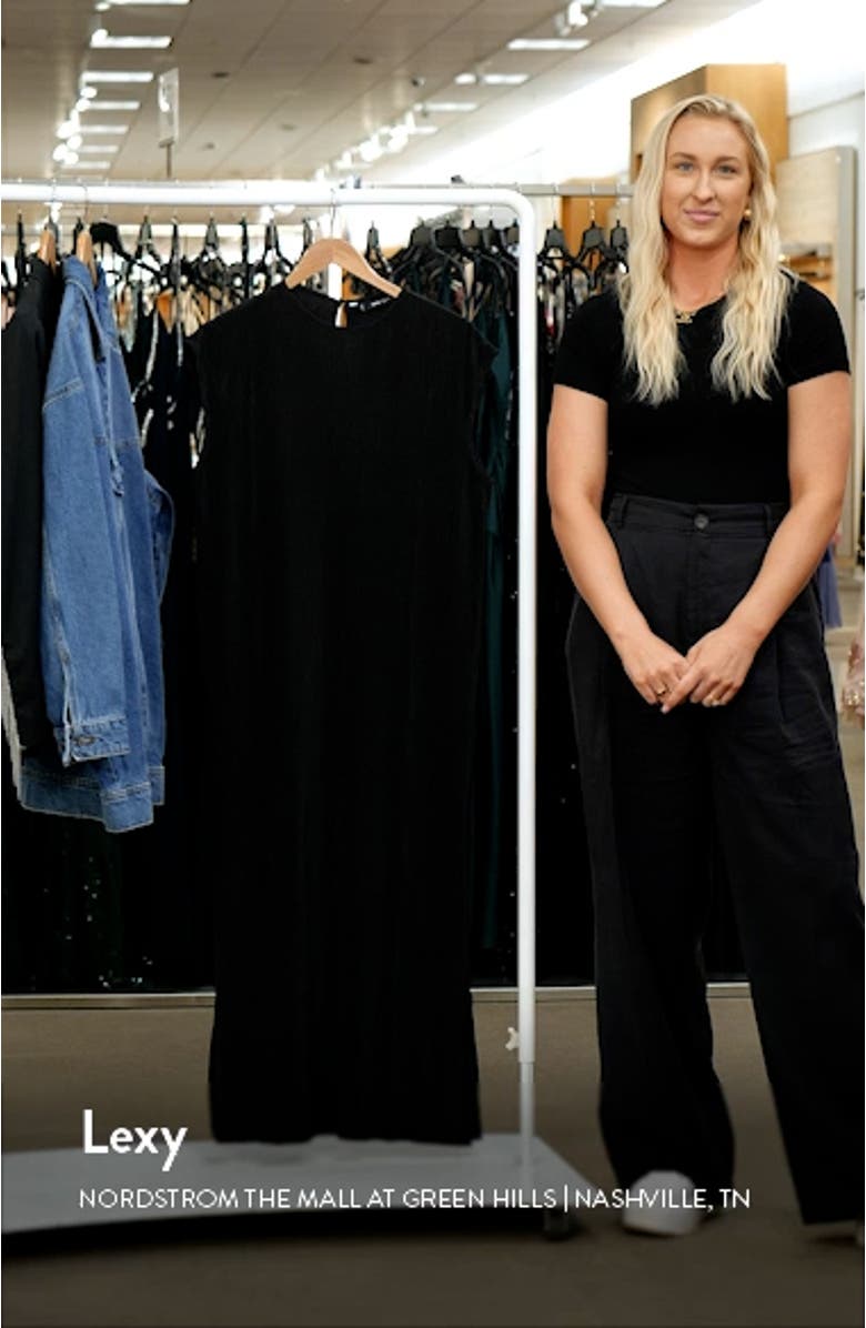 Pleated Sleeveless Midi Dress, sales video thumbnail