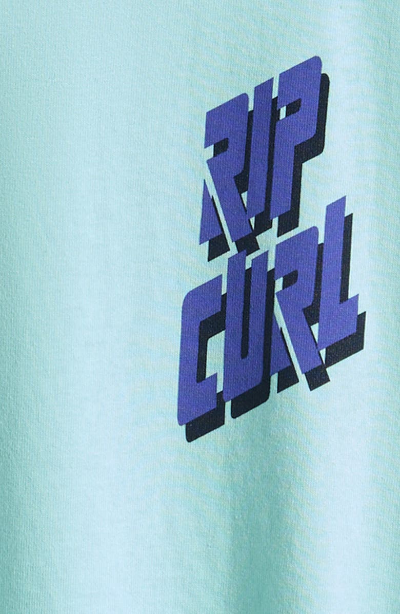 Rip Curl Kids' Liquid Trips Graphic Cotton T-Shirt, Alternate, color, Light Aqua