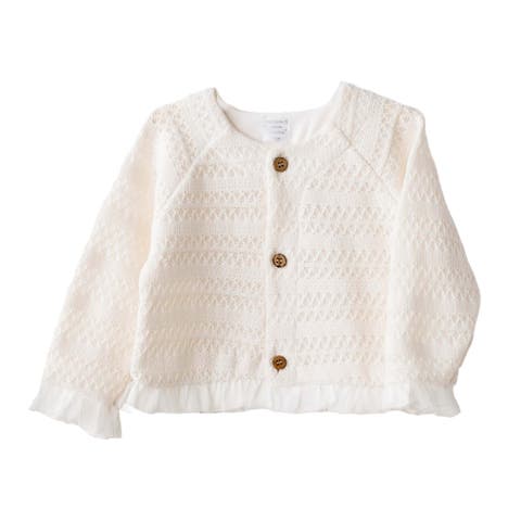 Vanilla Ruffle Cardigan (Baby)
