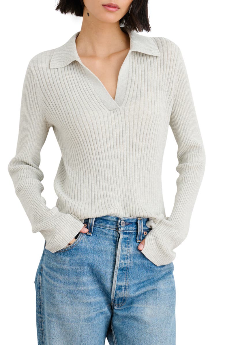 Alex Mill Loretta Ribbed Cotton Sweater, Main, color, 