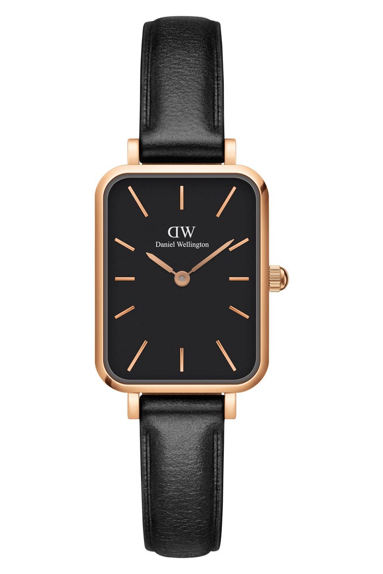 Quadro Sheffield Leather Strap Watch, 20mm x 26mm video