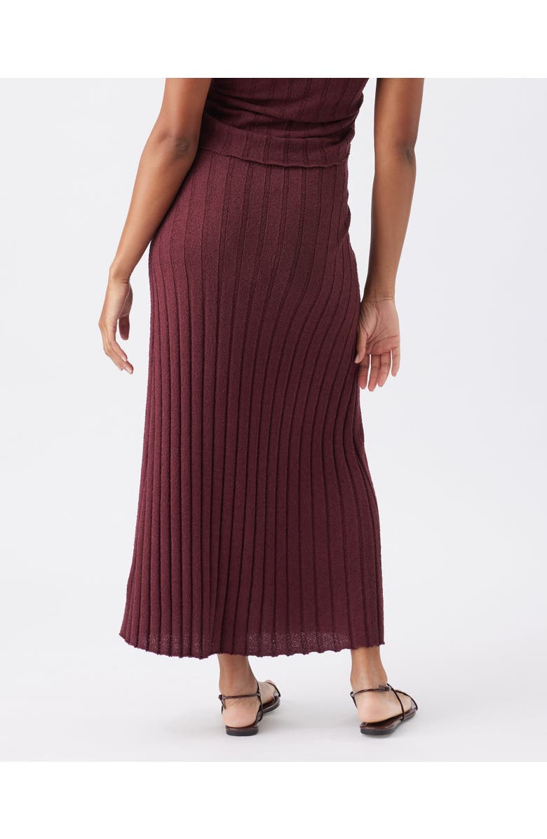 Ripe Maternity Charli Rib Knit Skirt, Alternate, color, Maroon