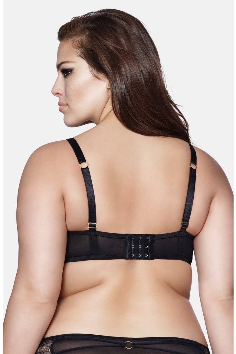 Lace Thong, Alternate, color, BLACK