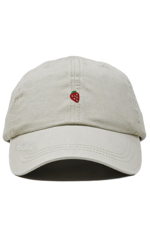 Dalix Lil Strawberry Dad Cap In White