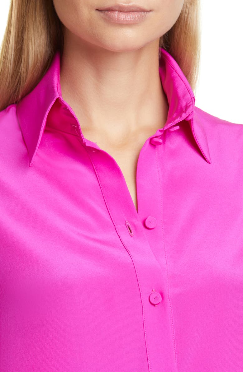 Adam Lippes Silk Crêpe de Chine Blouse, Alternate, color, 