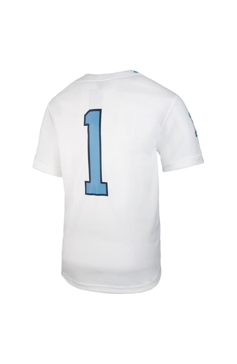 Jordan Brand Youth Jordan Brand #1 White North Carolina Tar Heels Untouchable Replica Game Jersey, Alternate, color, White