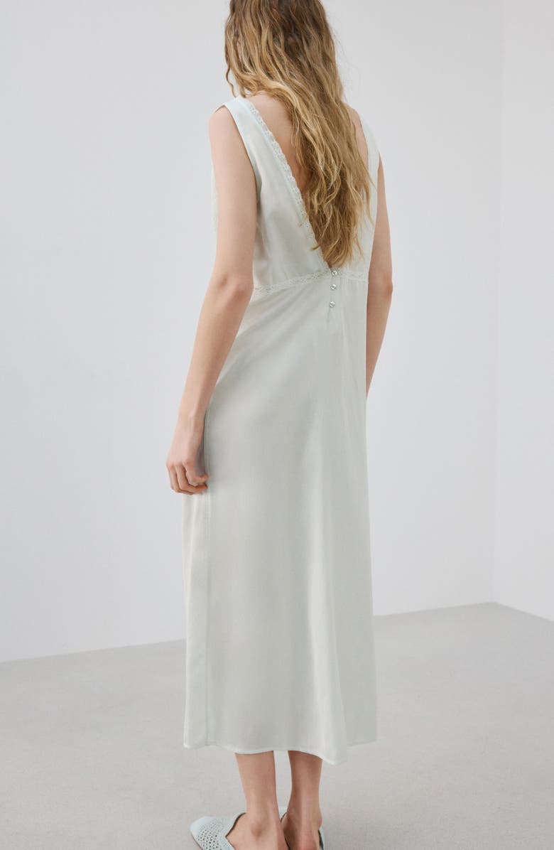 MANGO Lace Detail Nightgown, Alternate, color,
