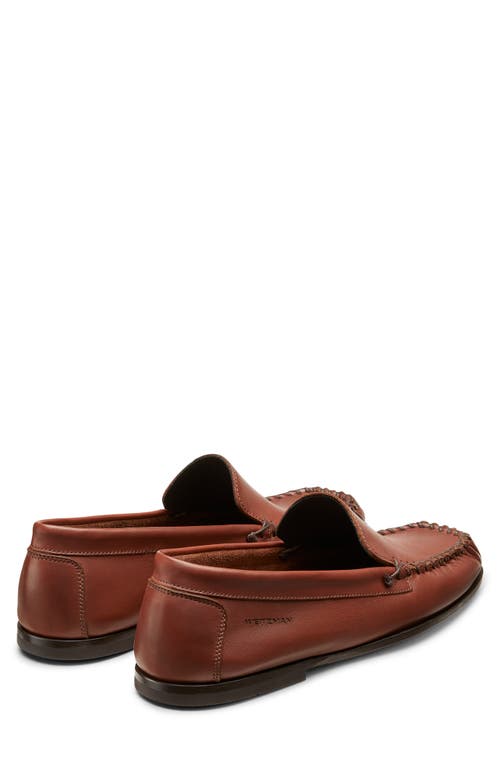 Stuart Weitzman Men's Montauk Leather Moccasin Loafers In Cognac