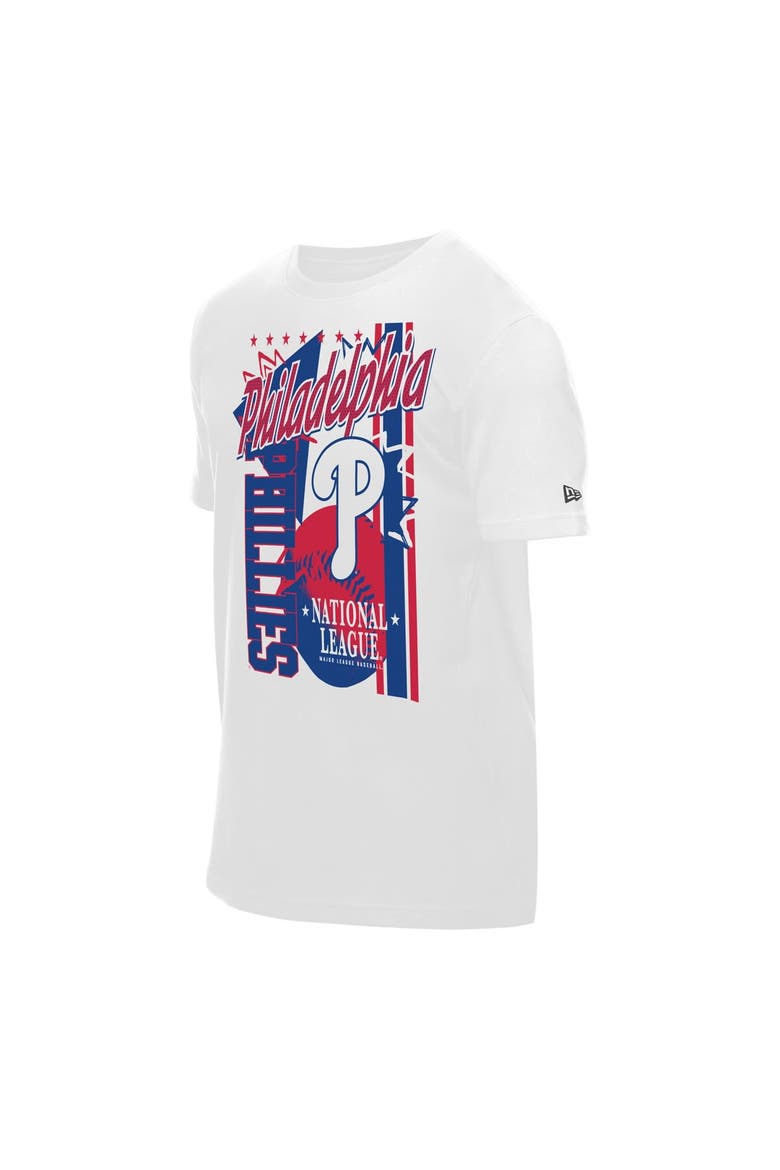 Men's New Era White Philadelphia Phillies Big Graphic Domestic T-Shirt, Alternate, color, White