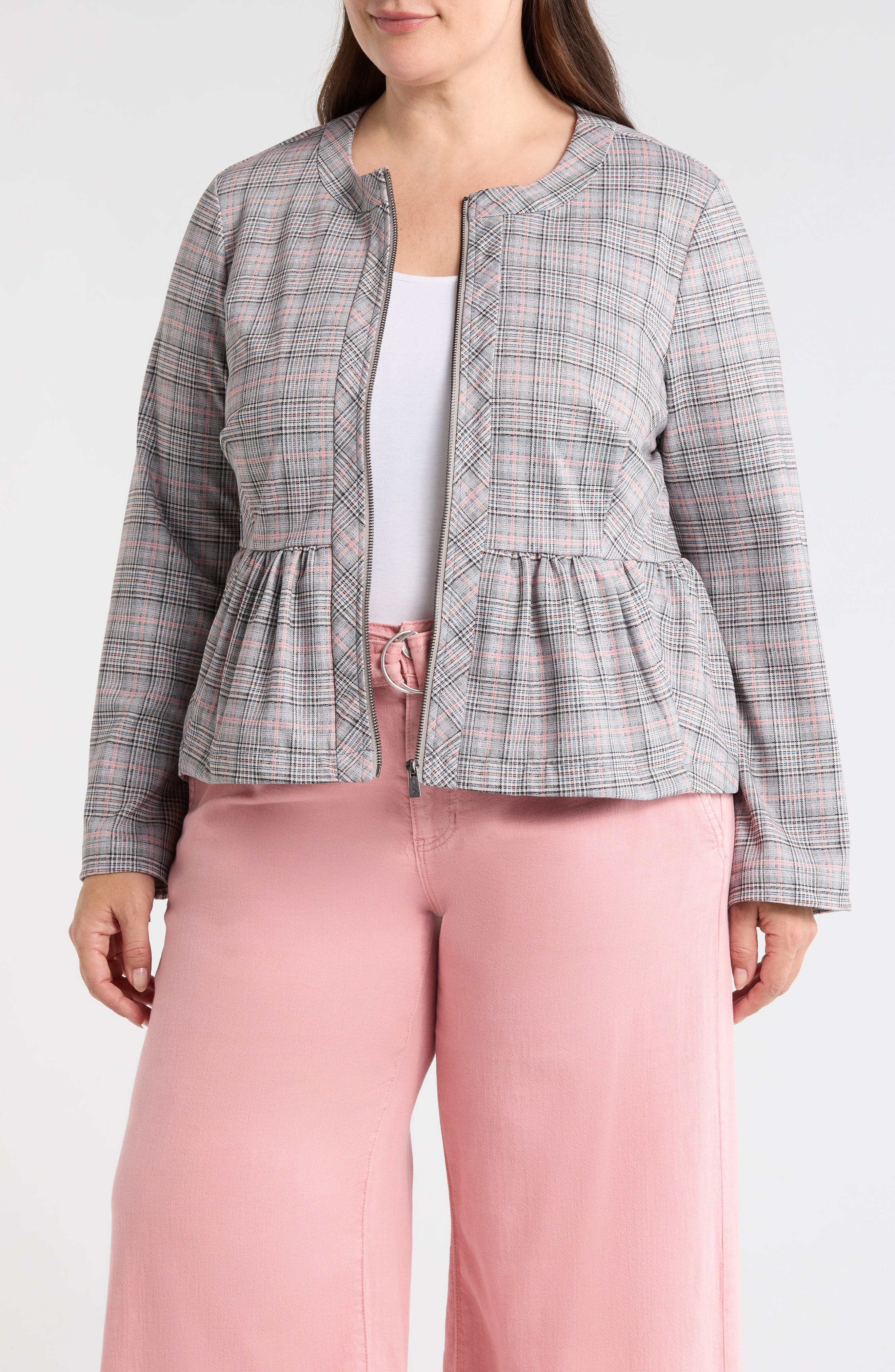 selected GRY/ BLUSH PLAID