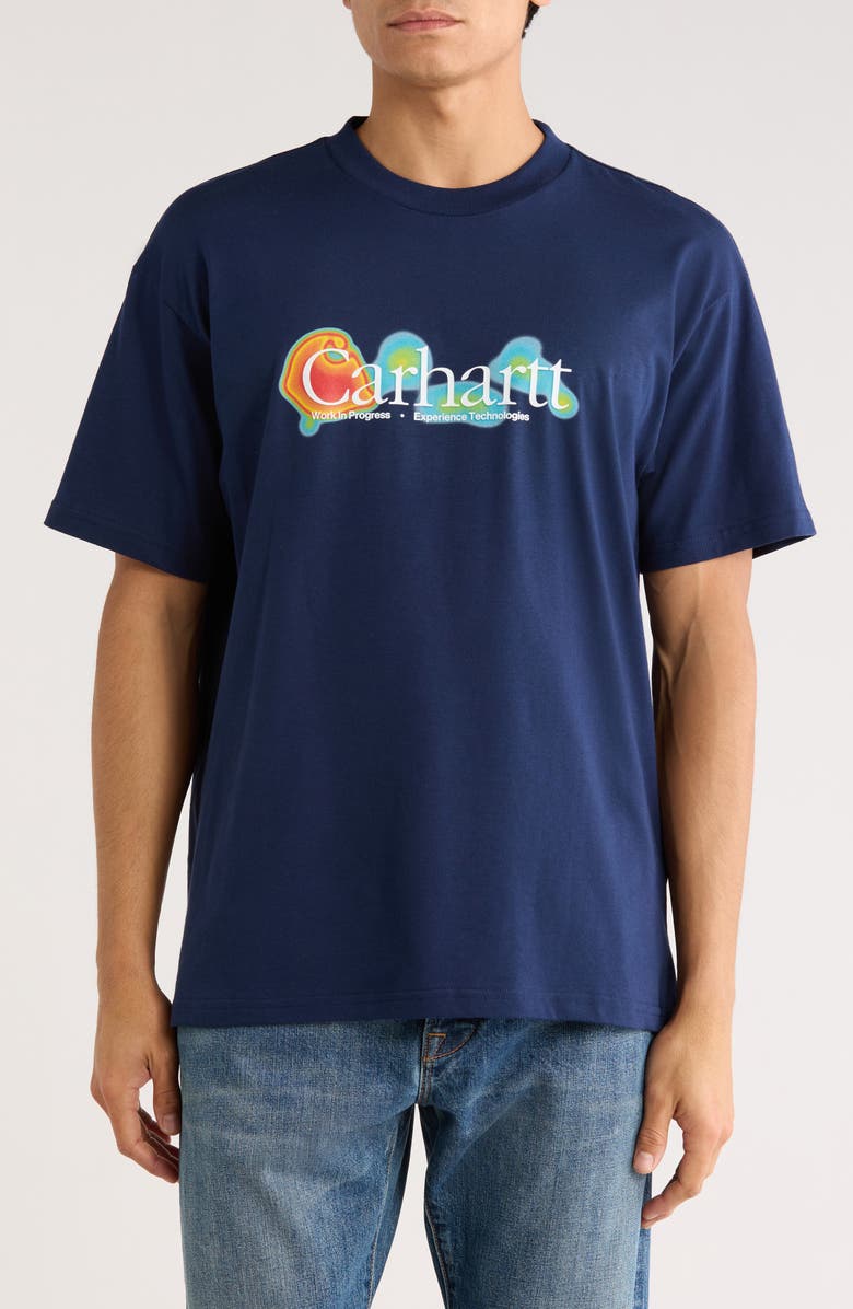 Carhartt Work In Progress Experiential Organic Cotton Graphic T-Shirt, Main, color, Jupiter
