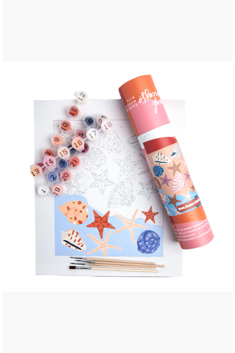 Sea Some Shells Paint by Numbers Kit, Alternate, color, Multicolor