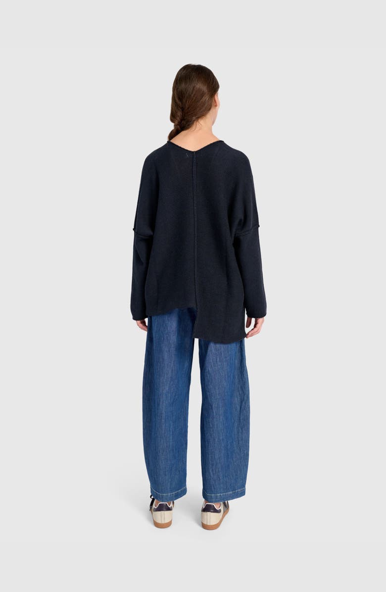 Alembika Bliss Slouchy Sweater, Alternate, color, Navy