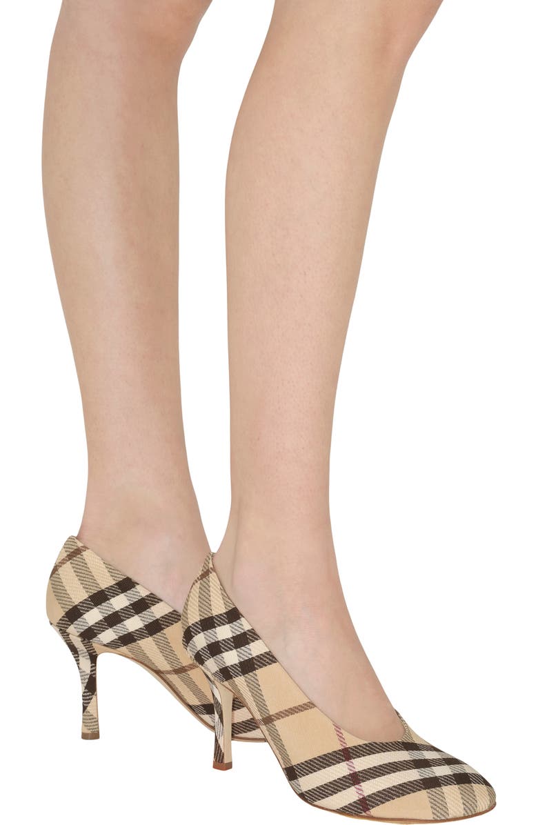 Burberry Check Baby Low Pumps, Alternate, color,