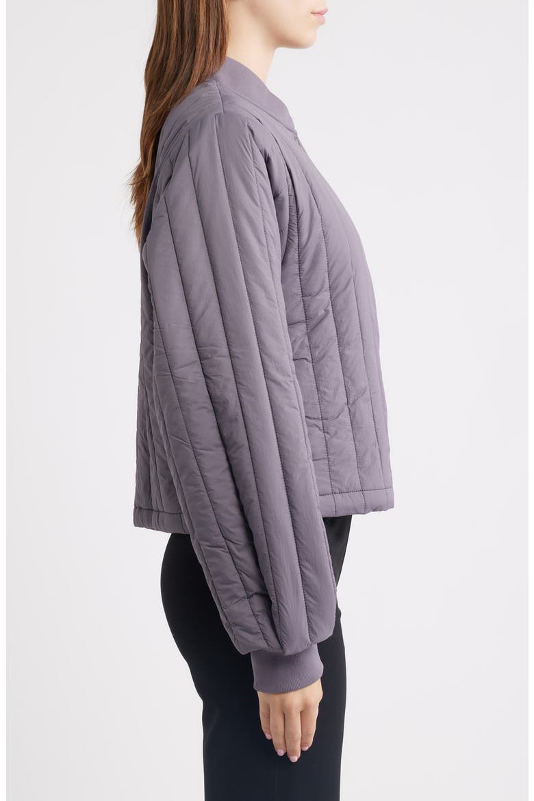 Banja Quilted Liner Bomber Jacket, Alternate, color, VIOLET STEEL