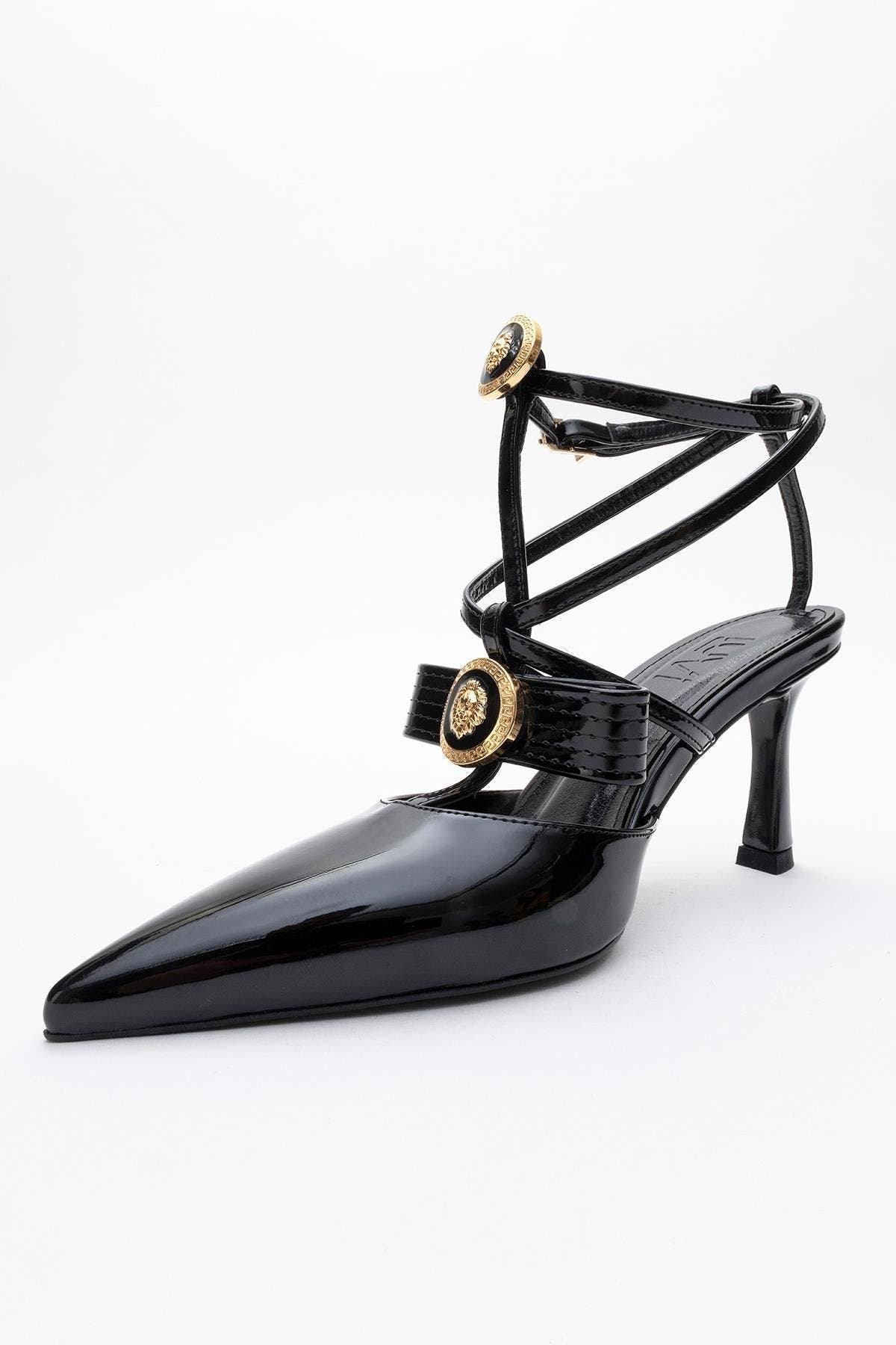 Prologue Shoes Peal Pointed Toe Pump, Alternate, color, Black Patent