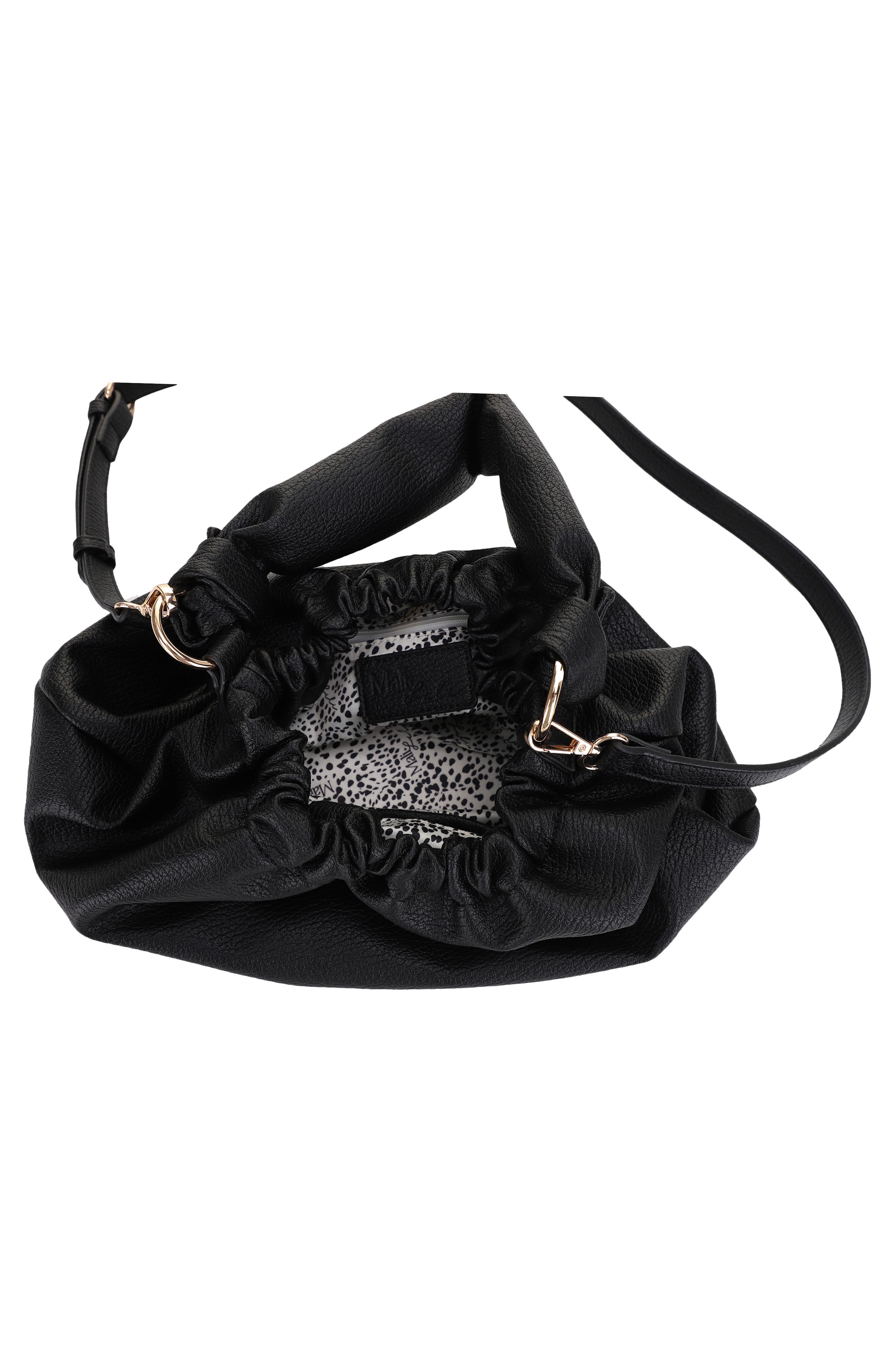 Mali + Lili Nala Recycled Vegan Leather Hobo Crossbody Bag, Alternate, color, 