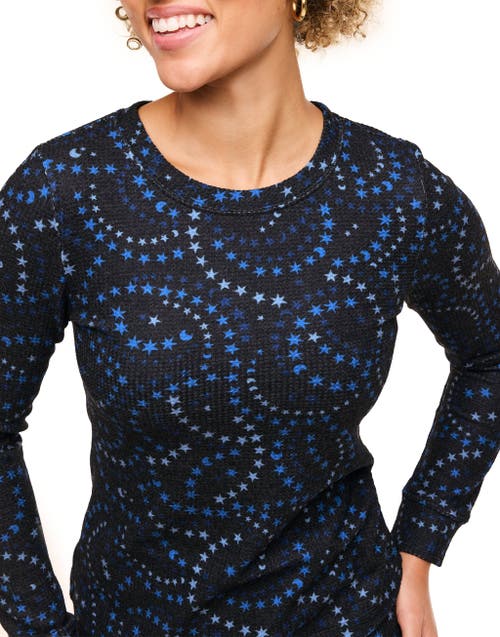 Adore Me Janise Women's Pajama Long Sleeve Top & Leggings Set In Novelty Black