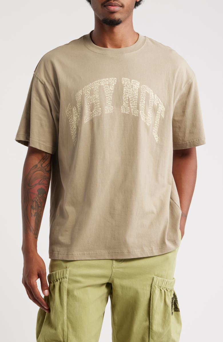 HONOR THE GIFT Why Not Oversize Cotton T-Shirt, Main, color, Taupe