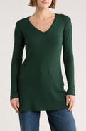 GO COUTURE V-Neck Tunic Sweater