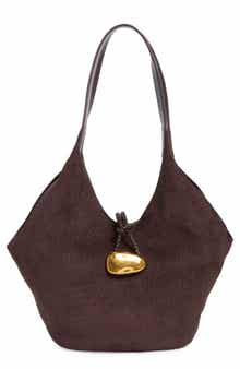Lillie Faux Suede Shoulder Bag