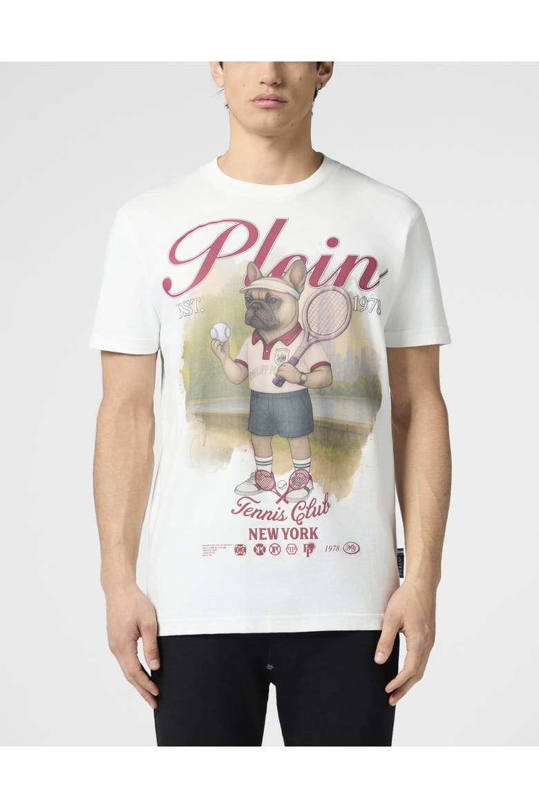 Round Neck T-Shirt New York Tennis Men, Main, color, OffWhite