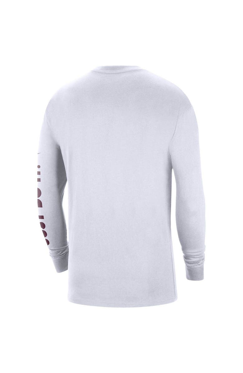 Nike Men's Nike White Virginia Tech Hokies Heritage Max 90 Long Sleeve T-Shirt, Alternate, color, 