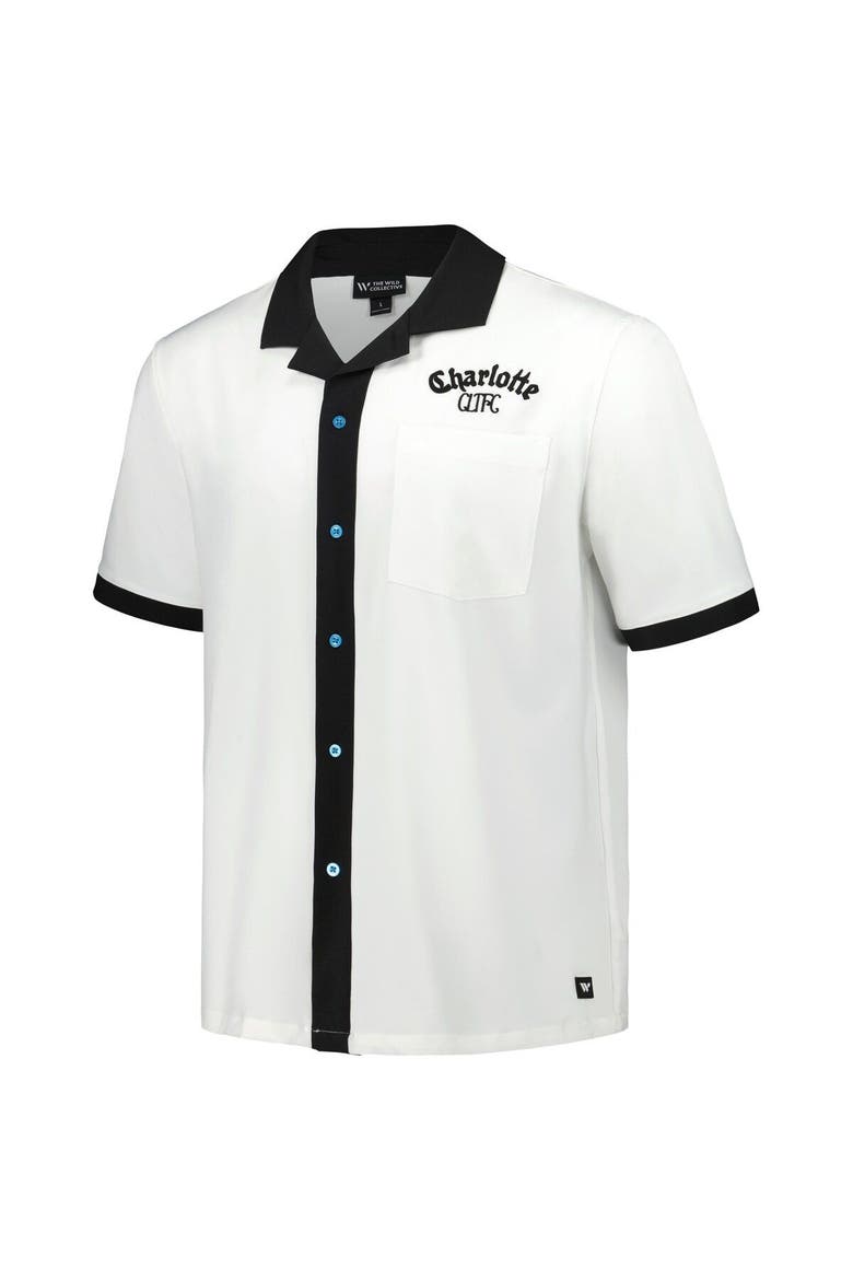 Men's The Wild Collective  White Charlotte FC Bowler Button-Up Shirt, Alternate, color, White