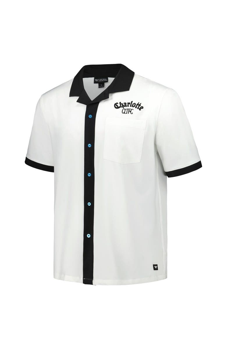 THE WILD COLLECTIVE Men's The Wild Collective  White Charlotte FC Bowler Button-Up Shirt, Alternate, color, White