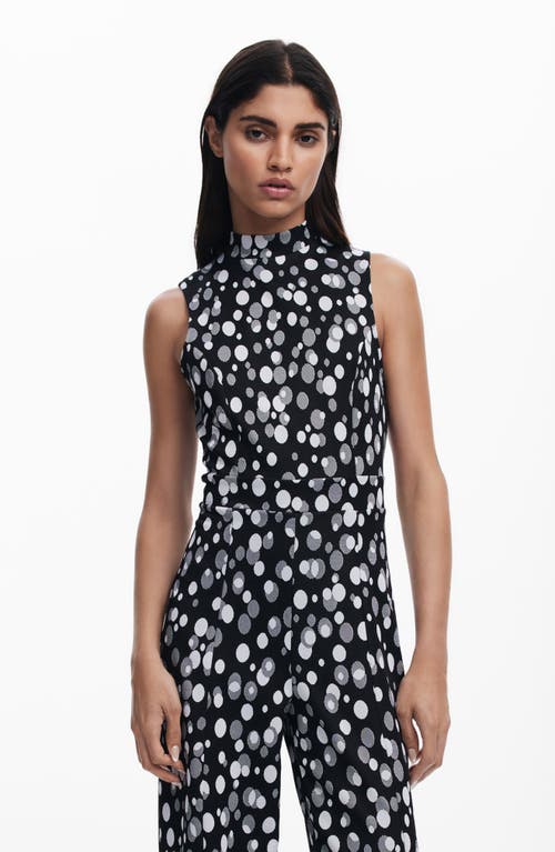 Desigual Sleeveless Jumpsuit In Black