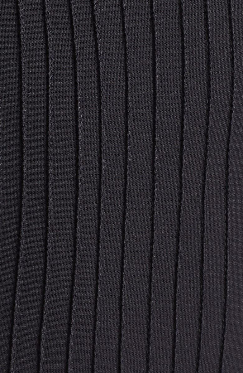 Tadashi Shoji Mesh Stripe Fit & Flare Dress, Alternate, color, 