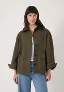 Hush Leopard Collar Barn Jacket