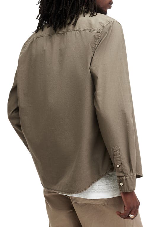 Allsaints Tahoe Button-up Shirt In Acre Brown