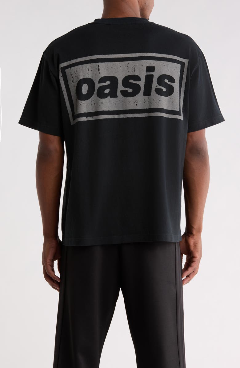 PLEASURES x Oasis Definitely Heavyweight Graphic Cotton T-Shirt, Alternate, color, Faded Black