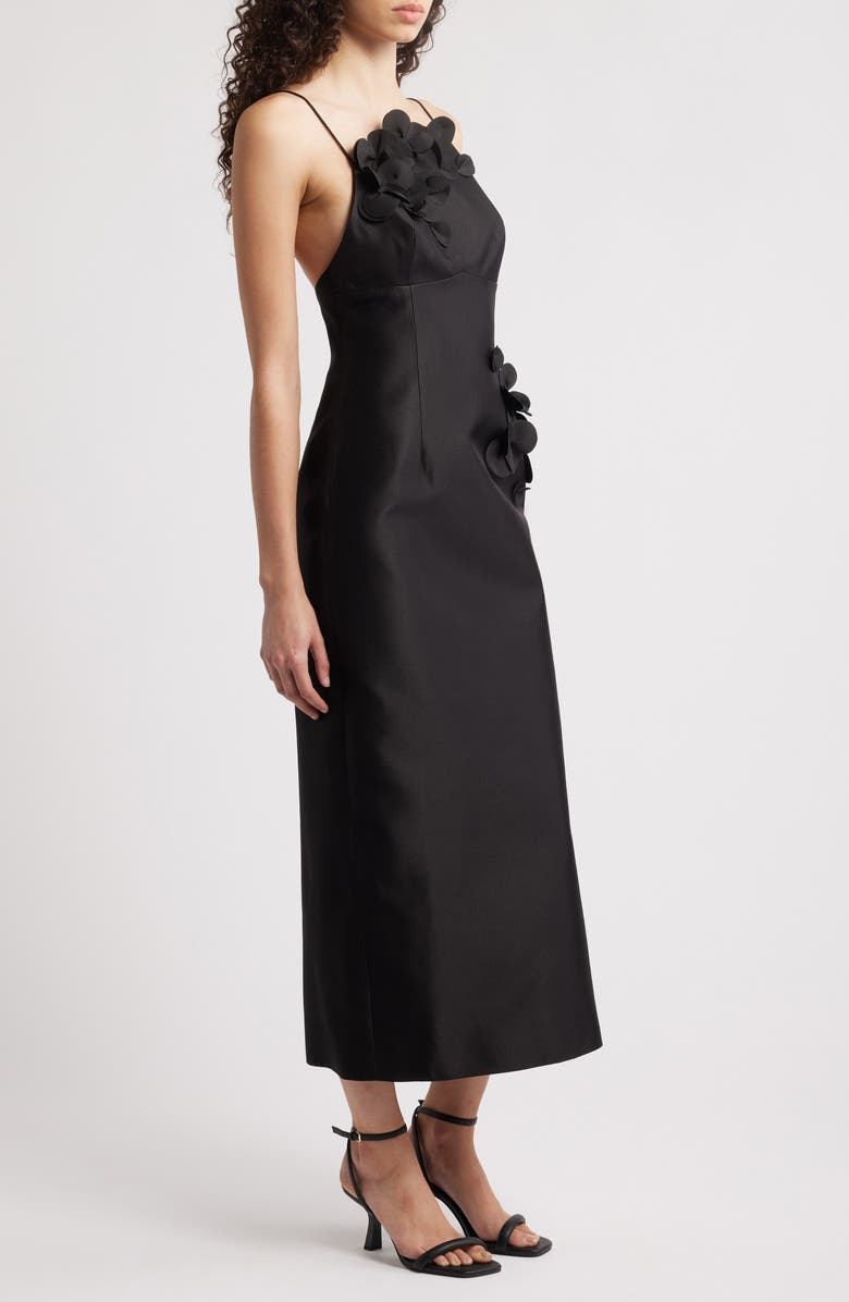Acler Bilston Midi Cocktail Dress, Alternate, color, Black