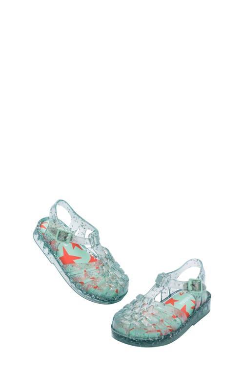 Melissa Kids' Possession Metallic Jelly Sandal In Green