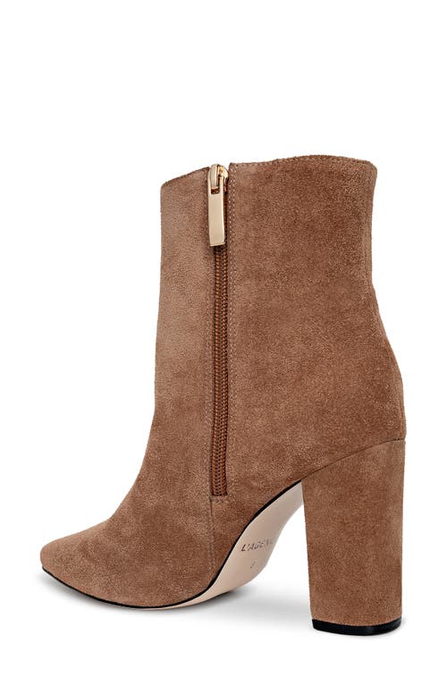 L'agence Theodora Ii Pointed Toe Bootie In Nude