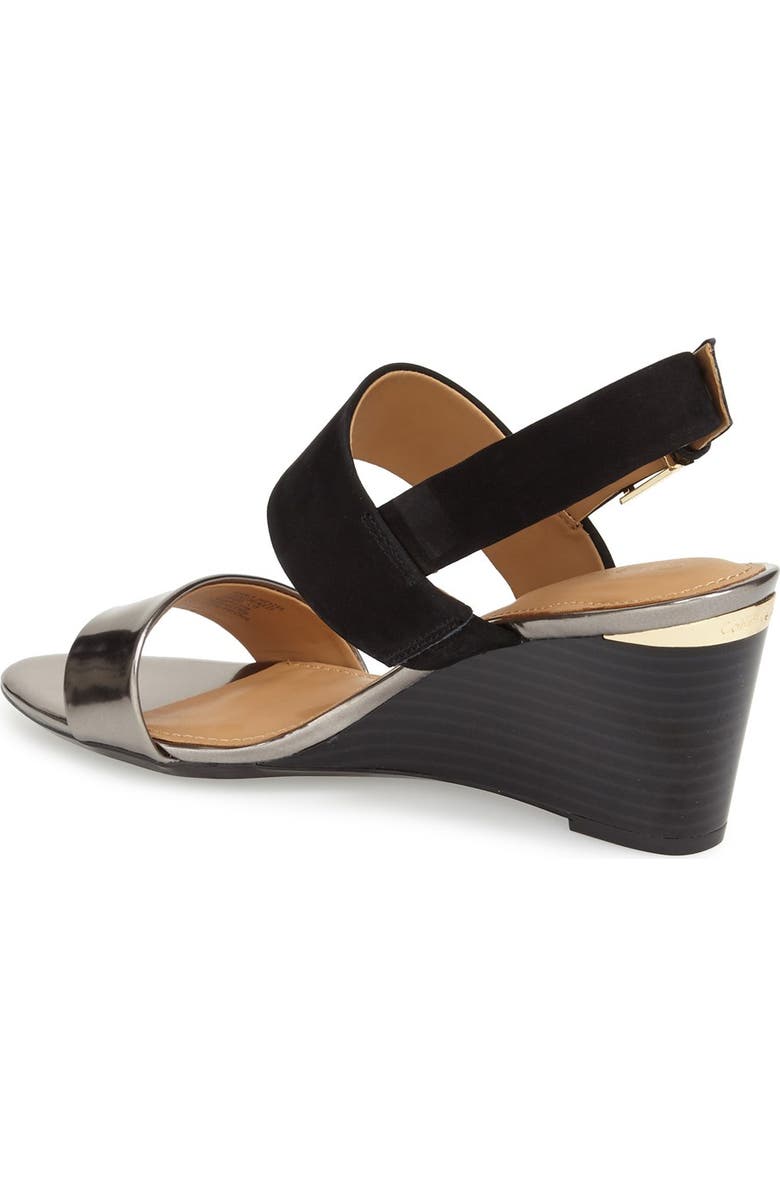 Calvin Klein 'Pearla' Wedge Sandal, Alternate, color,