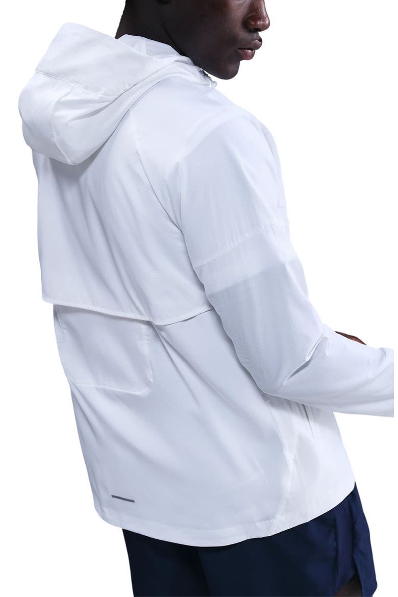 Chicago Marathon Nylon Track Jacket, Alternate, color, WHITE/ REFLECTIVE SILVER