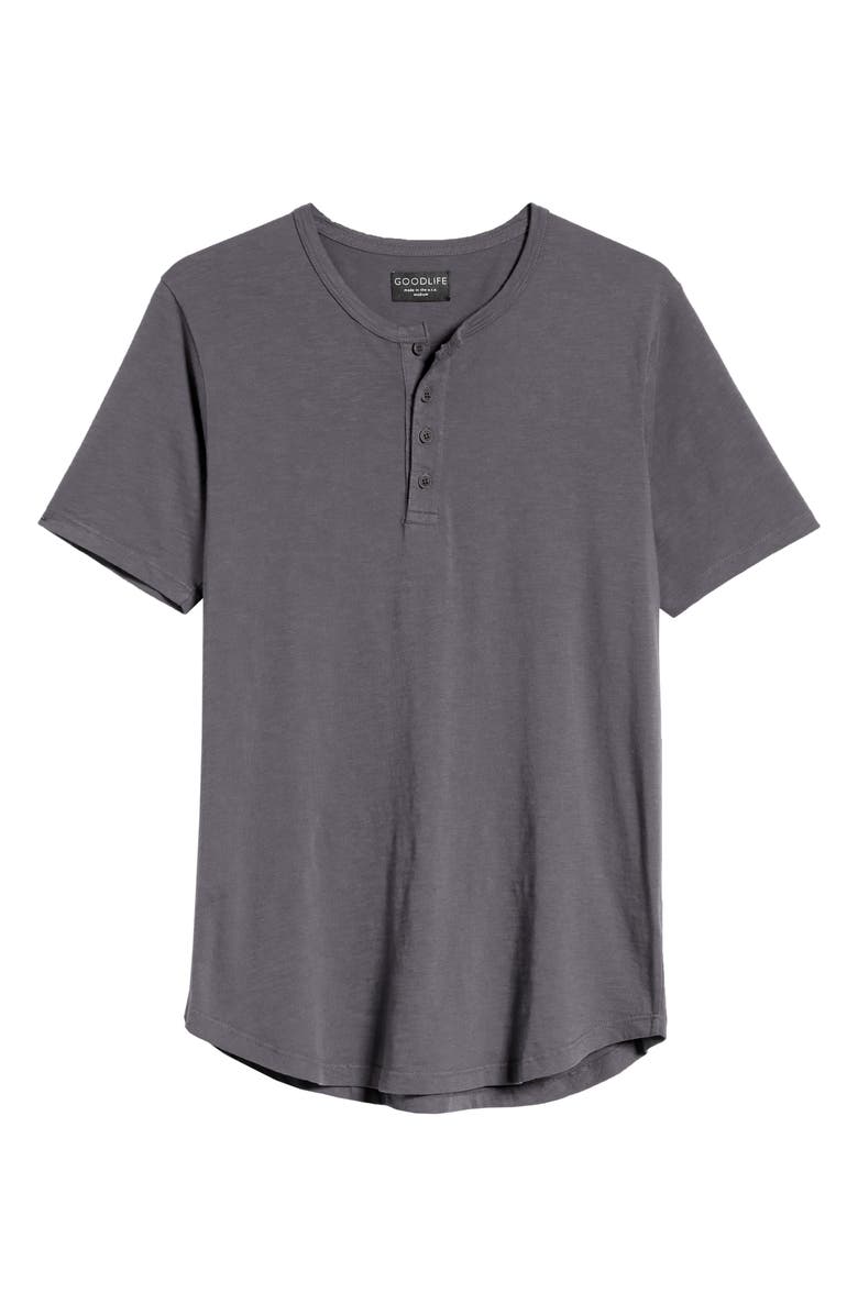Goodlife Sunfaded Slub Scallop Henley, Alternate, color,