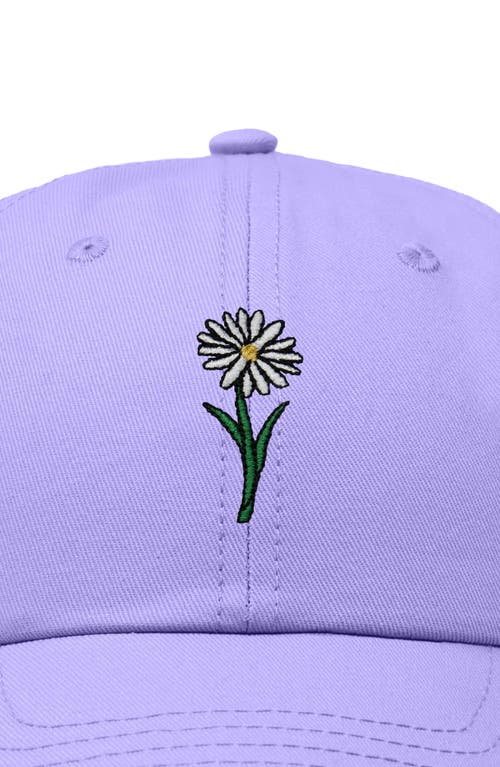 Dalix Daisy Embroidered Everyday Hat In Lavender
