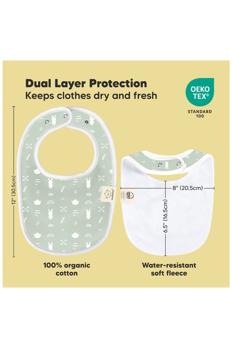 8-Pack Baby Drool Bibs, Alternate, color, Nordic
