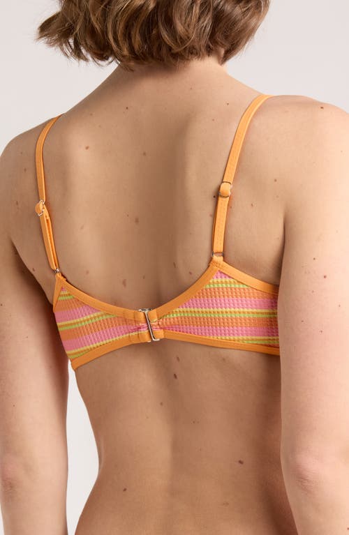 Dippin Daisys Blair Bikini Top In Horizontal Sorbet