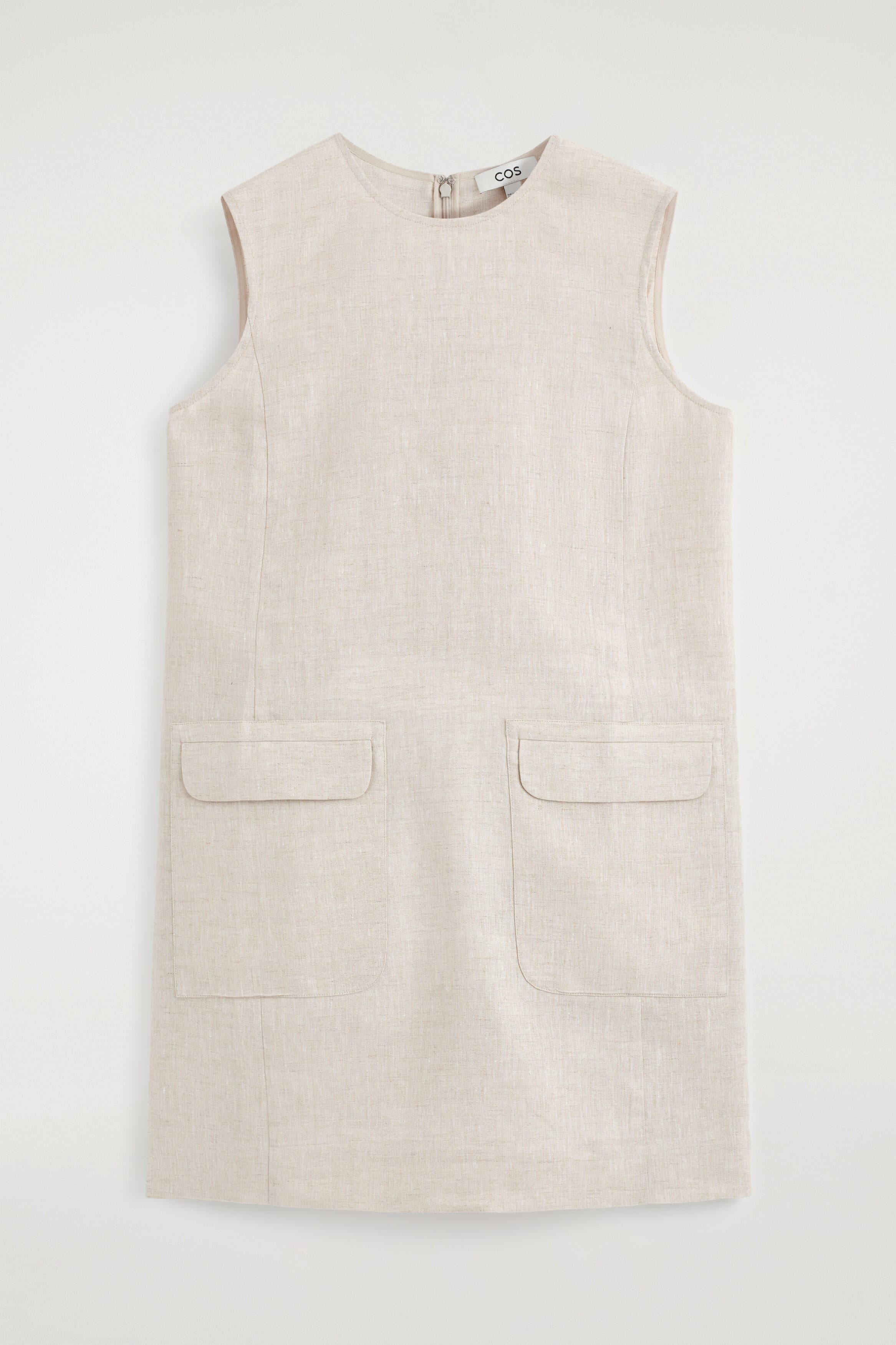 COS Linen Mini Shift Dress (Women) | Nordstrom