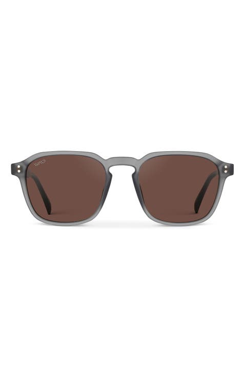 Francis - 52mm Geometric Square Polarized Sunglasses