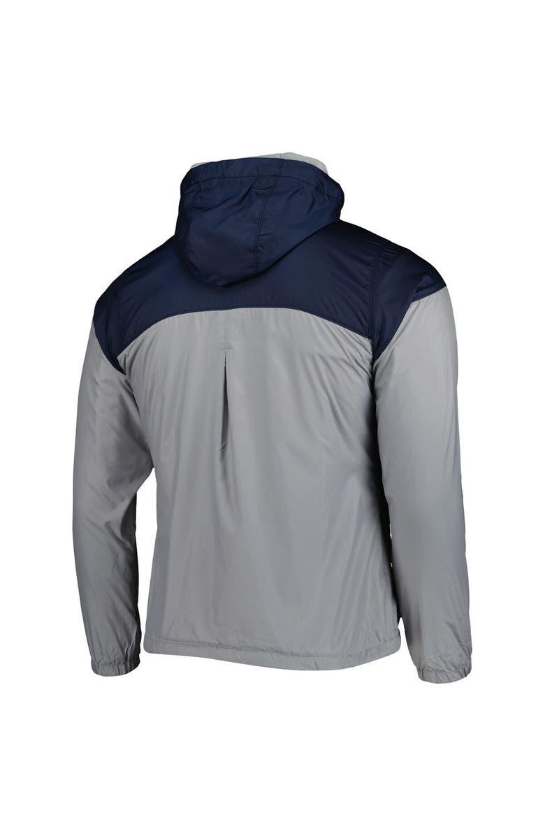 Columbia Men's Columbia Silver/Navy Dallas Cowboys Flash Forward II Full-Zip Windbreaker Jacket, Alternate, color, Gray
