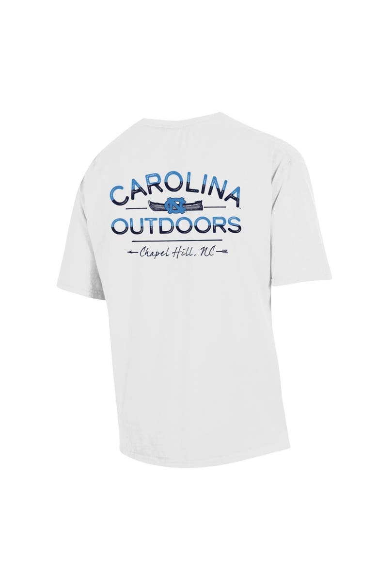 Comfort Wash Men's Comfort Wash White North Carolina Tar Heels Great Outdoors T-Shirt, Alternate, color, 