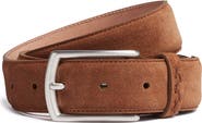 ZEGNA Triple Stitch Suede Belt